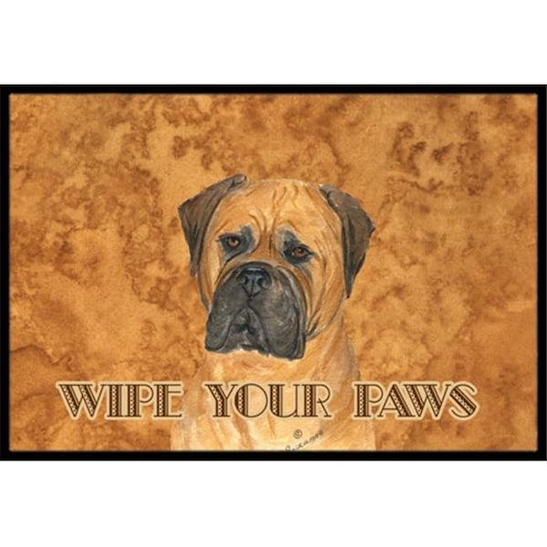 Carolines Treasures SS4883MAT 18 X 27 In. Bullmastiff Wipe Your Paws Indoor Or Outdoor Mat SS4883MAT - main